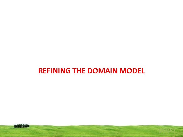 REFINING THE DOMAIN MODEL popo 