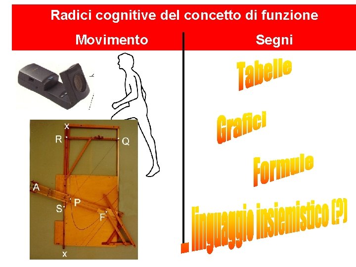 Radici cognitive del concetto di funzione Movimento Segni 