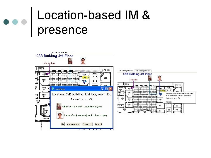 Location-based IM & presence 