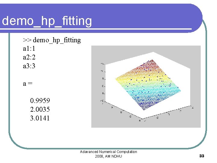 demo_hp_fitting >> demo_hp_fitting a 1: 1 a 2: 2 a 3: 3 a= 0.