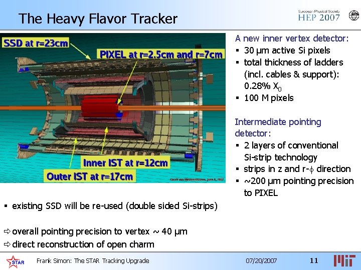 The Heavy Flavor Tracker IST HFT A new inner vertex detector: § 30 µm