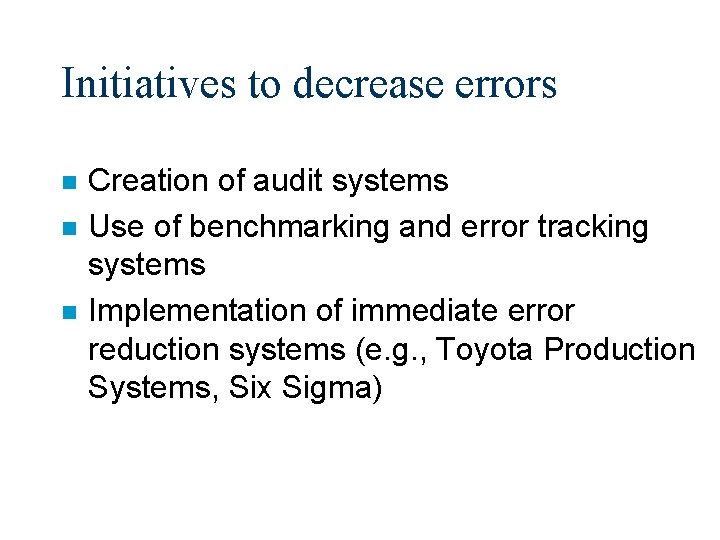 Business Case for Quality Best Practices Surrounding Information