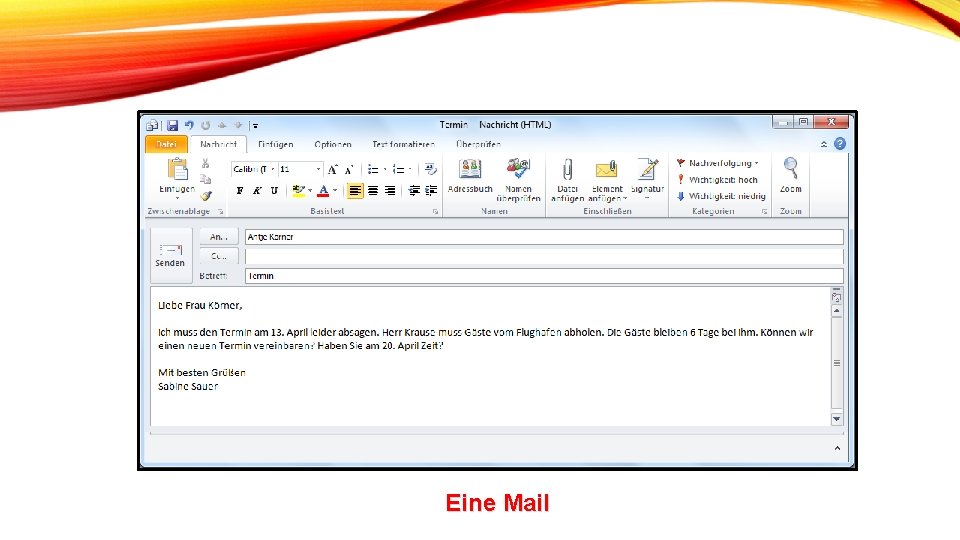 Eine Mail 