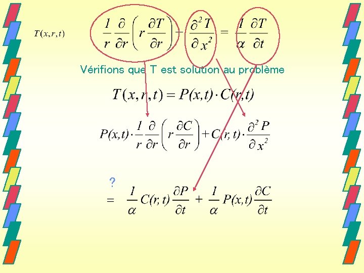 Vérifions que T est solution au problème ? Vérifions que T est solution au problème ?