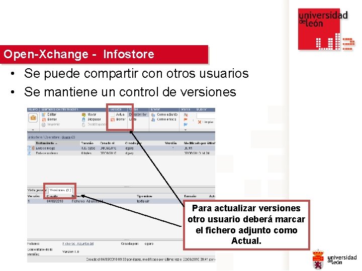 Open-Xchange Haga clic para modificar - Infostore el estilo de del patrón • título