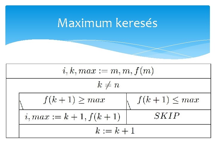 Maximum keresés 