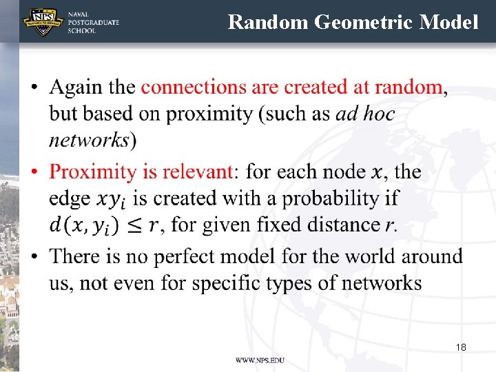 Random Geometric Model • 18 