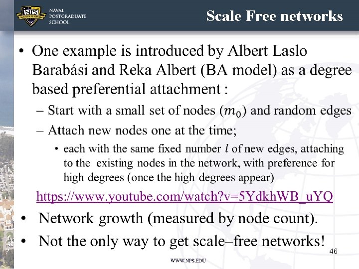 Scale Free networks • 46 