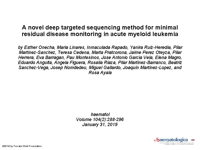 A novel deep targeted sequencing method for minimal