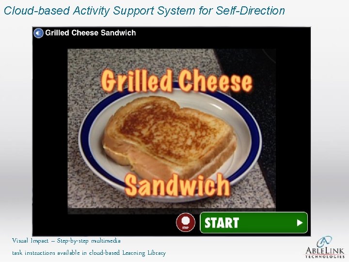 Cloud-based Activity Support System for Self-Direction Visual Impact – Step-by-step multimedia task instructions available