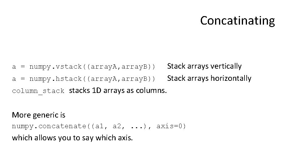 Numpy and Pandas Dr Andy Evans Scipy Ecosystem