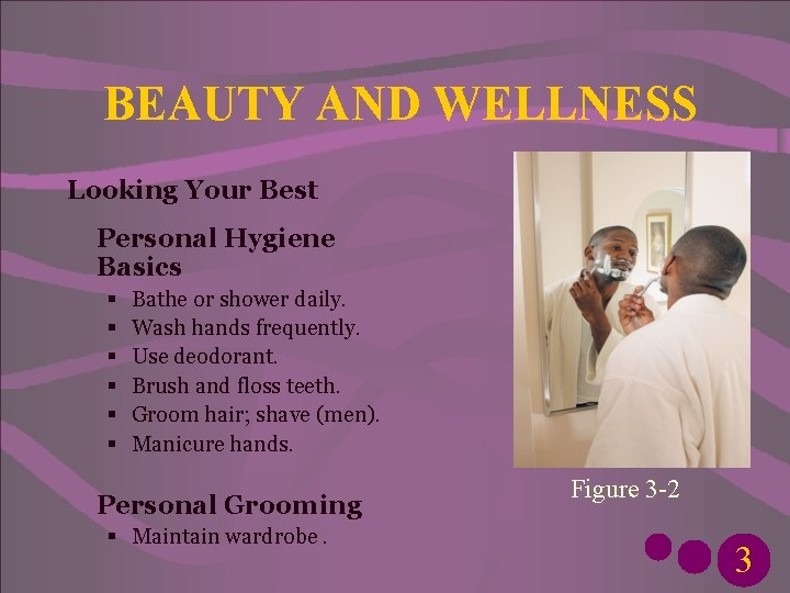 BEAUTY AND WELLNESS Looking Your Best Personal Hygiene Basics § § § Bathe or