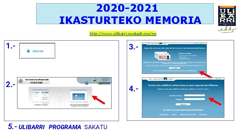 2020 -2021 IKASTURTEKO MEMORIA http: //www. ulibarri. euskadi. eus/eu 1. - 3. - 2.