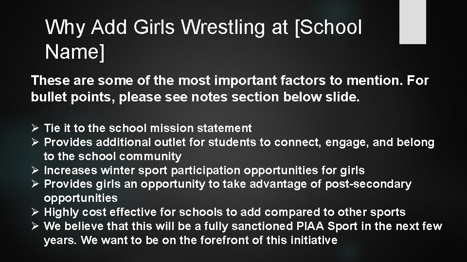 Why Add Girls Wrestling at [School Name] These are some of the most important