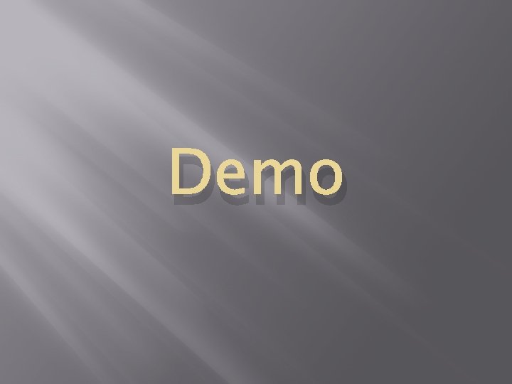 Demo 