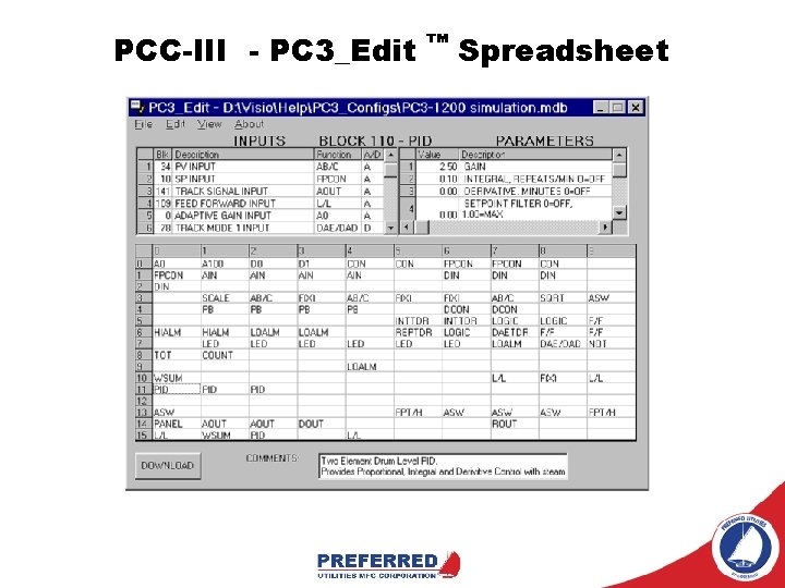 PCC-III - PC 3_Edit ™ Spreadsheet 