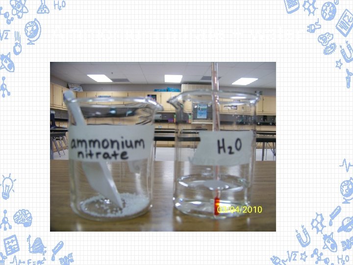 Ammonium nitrate + water 