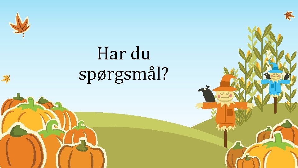 Har du spørgsmål? 