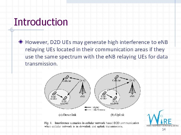 Introduction However, D 2 D UEs may generate high interference to e. NB relaying