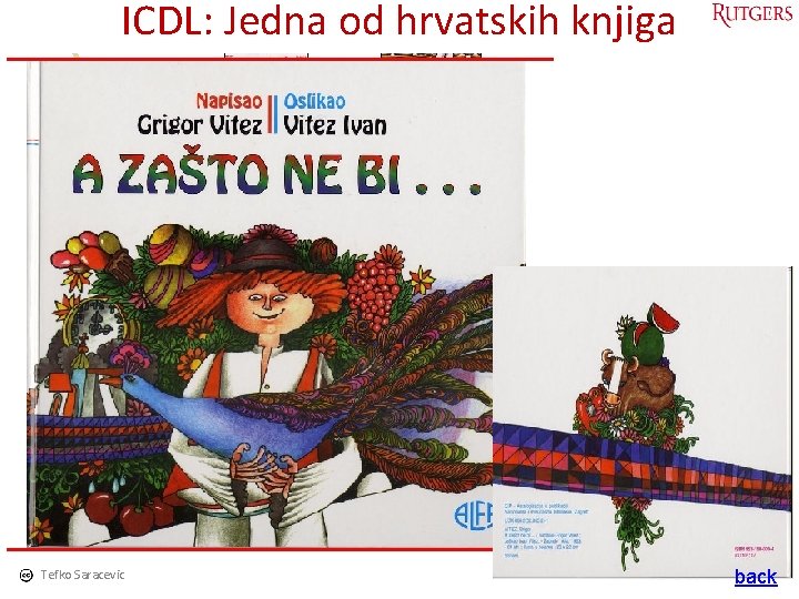 ICDL: Jedna od hrvatskih knjiga Tefko Saracevic 49 back 