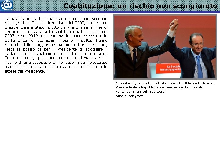 Coabitazione: un rischio non scongiurato La coabitazione, tuttavia, rappresenta uno scenario poco gradito. Con