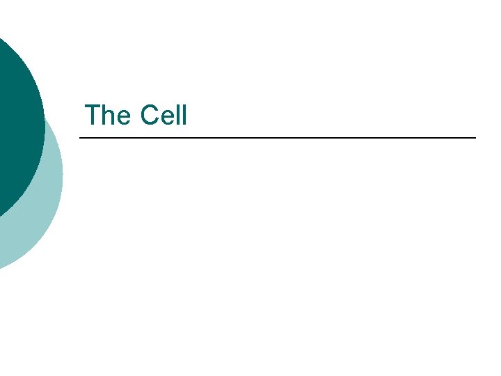 The Cell 