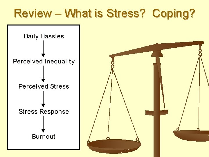 Review – What is Stress? Coping? 