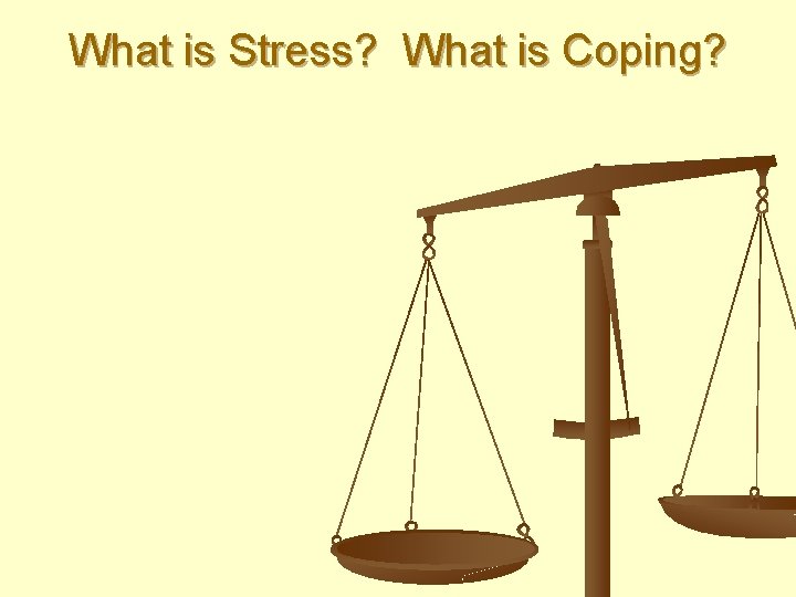 What is Stress? What is Coping? 