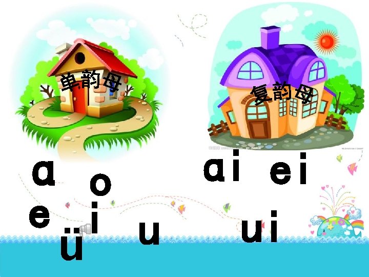 ɑi ei e i u ui ü ɑ o 