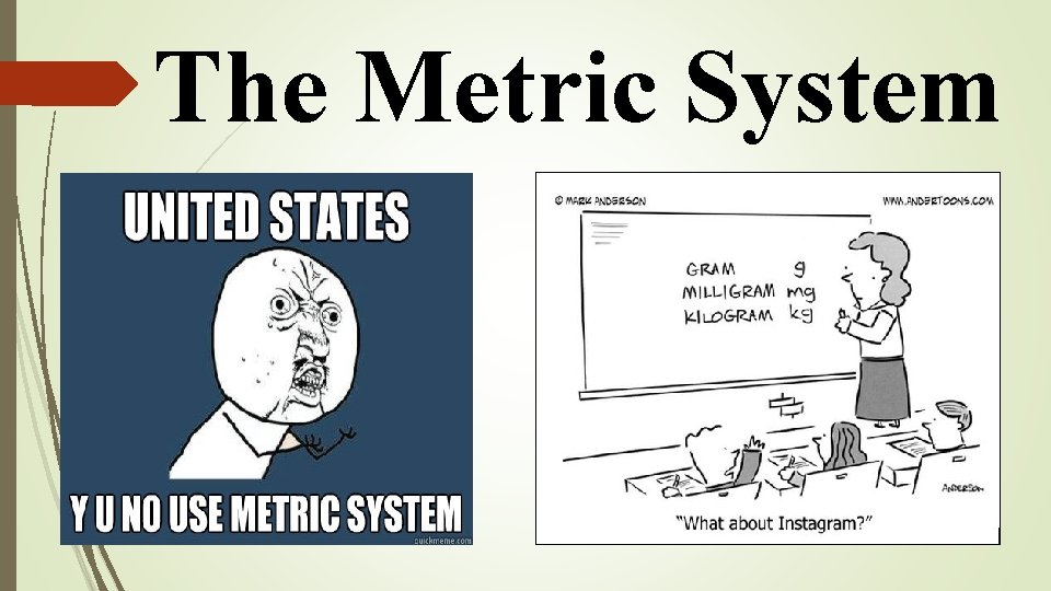 The Metric System The Metric System