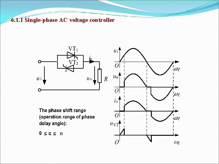 6. 1. 1 Single-phase AC voltage controller 