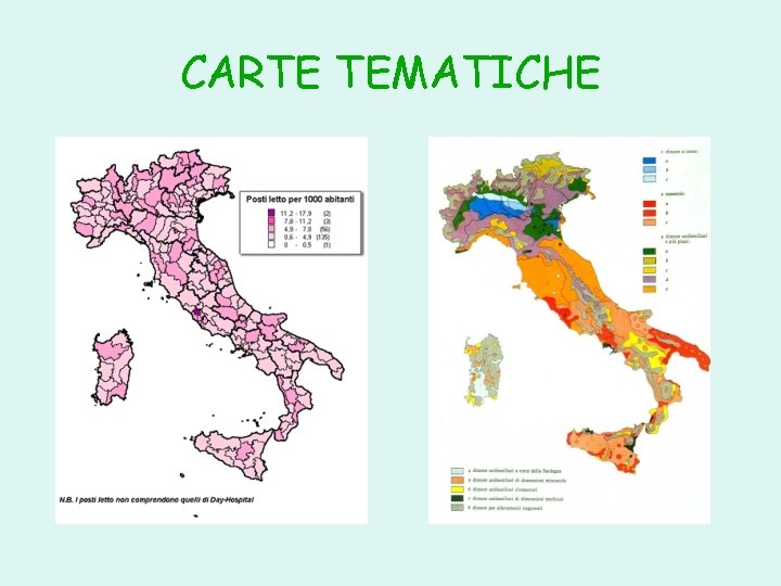 CARTE TEMATICHE 