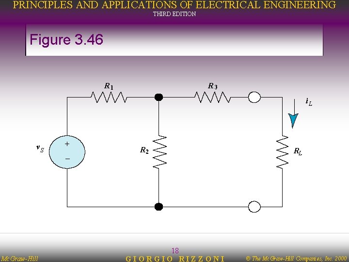 PRINCIPLES AND APPLICATIONS OF ELECTRICAL ENGINEERING THIRD EDITION Figure 3. 46 R 1 R