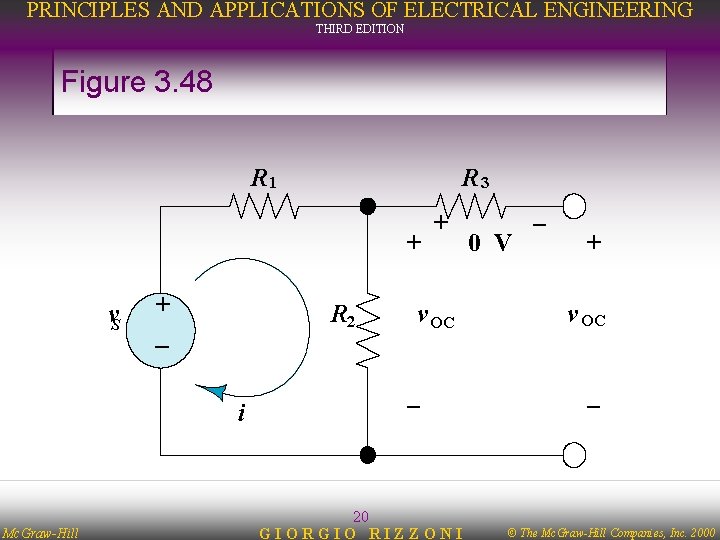 PRINCIPLES AND APPLICATIONS OF ELECTRICAL ENGINEERING THIRD EDITION Figure 3. 48 R 1 R