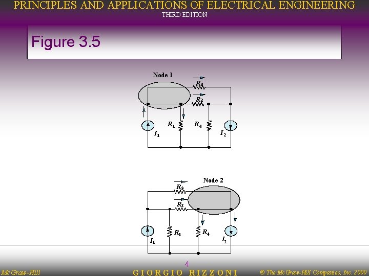 PRINCIPLES AND APPLICATIONS OF ELECTRICAL ENGINEERING THIRD EDITION Figure 3. 5 Node 1 R