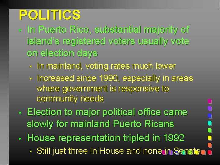 POLITICS • In Puerto Rico, substantial majority of island’s registered voters usually vote on