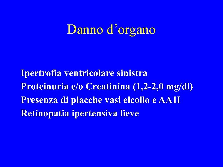 Danno d’organo 