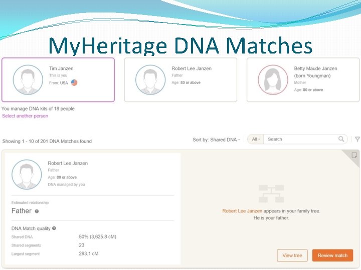 My. Heritage DNA Matches My. Heritage DNA Matches