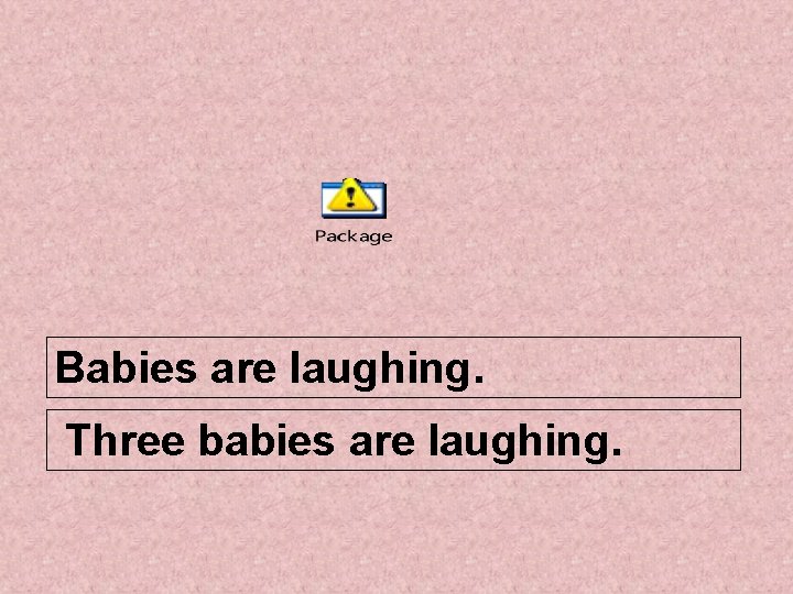 Babies are laughing. Three babies are laughing. 