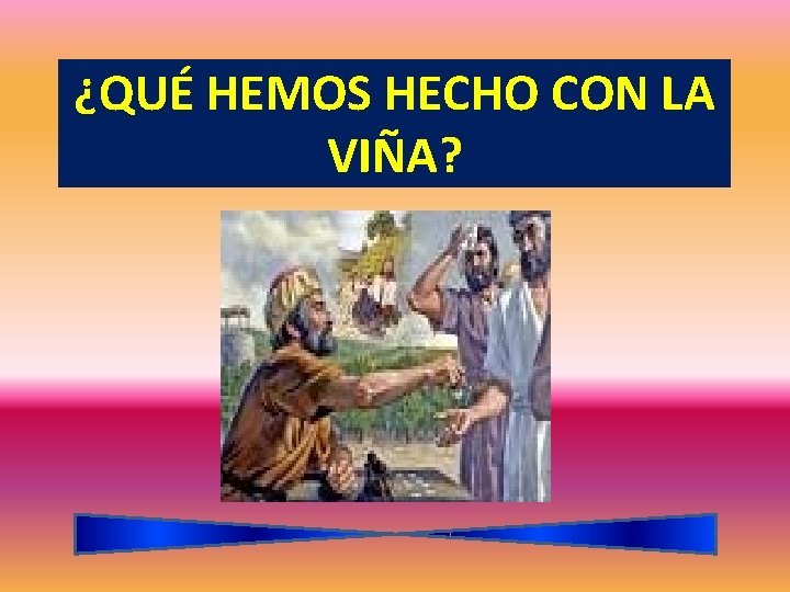 ¿QUÉ HEMOS HECHO CON LA VIÑA? 