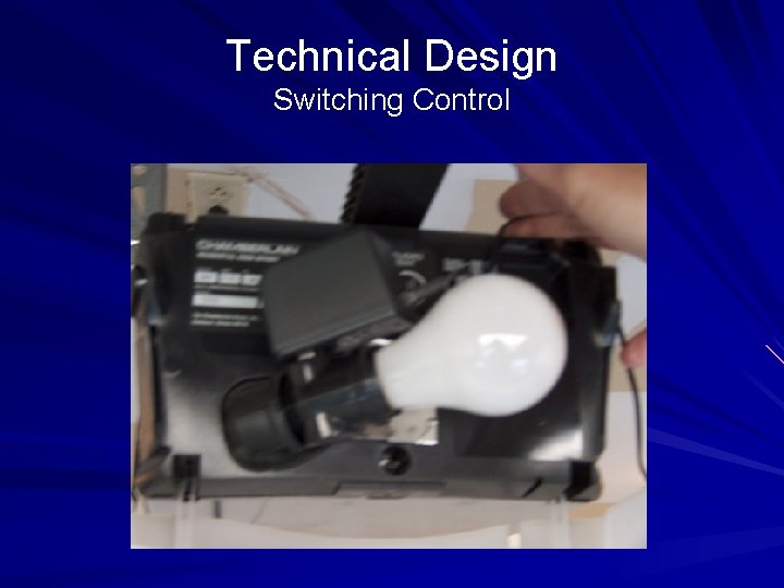 Technical Design Switching Control 