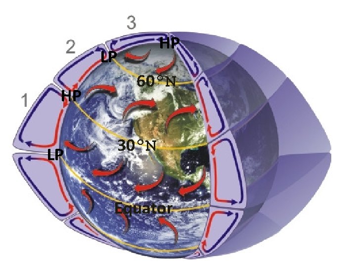 HP LP 60ºN 30ºN Equator 