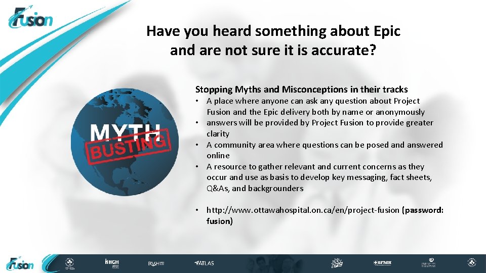 Have you heard something about Epic and are not sure it is accurate? Stopping