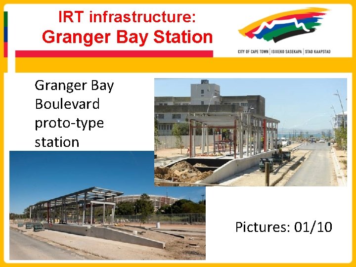 IRT infrastructure: Granger Bay Station Granger Bay Boulevard proto-type station Pictures: 01/10 