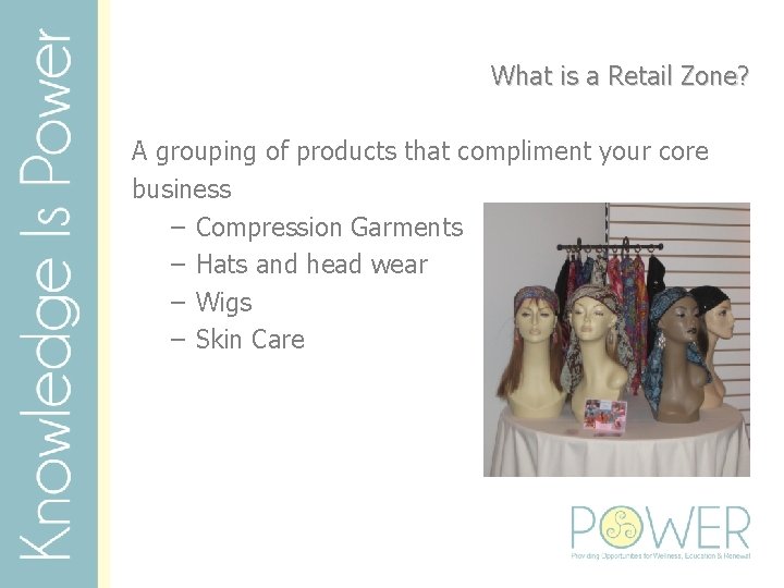 What is a Retail Zone? A grouping of products that compliment your core business