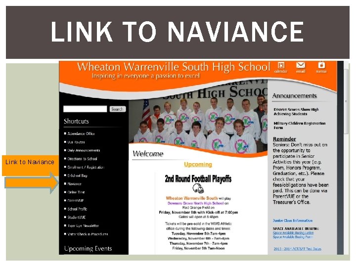 LINK TO NAVIANCE Link to Naviance 