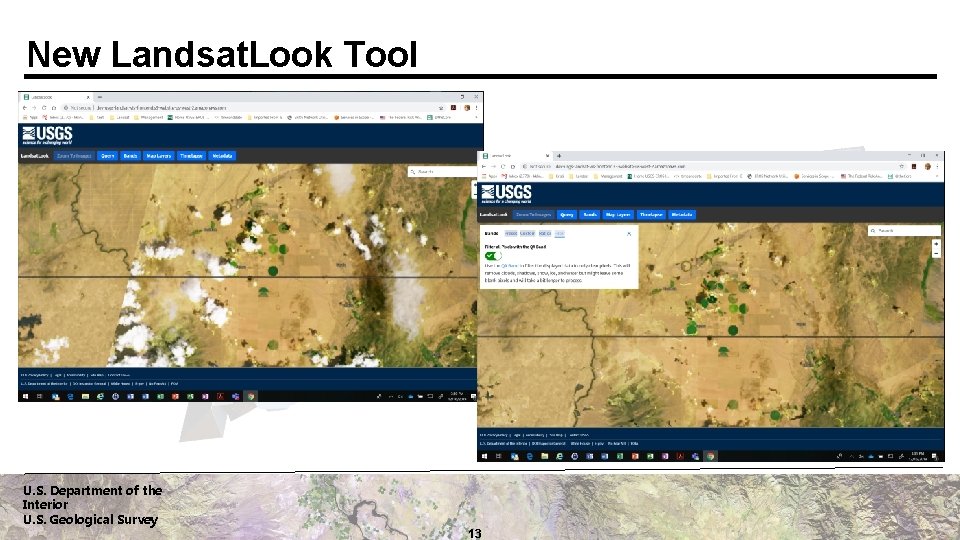New Landsat. Look Tool U. S. Department of the Interior U. S. Geological Survey