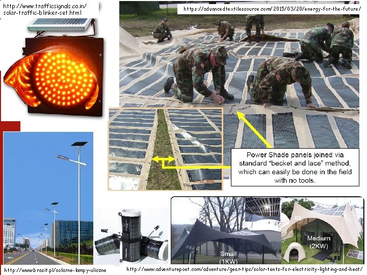 http: //www. trafficsignals. co. in/ solar-traffic-blinker-set. html http: //www. brasit. pl/solarne-lampy-uliczne 44 https: //advancedtextilessource.