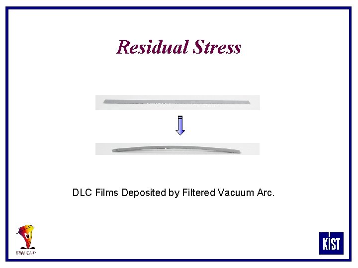 Residual Stress DLC Films Deposited by Filtered Vacuum Arc. 