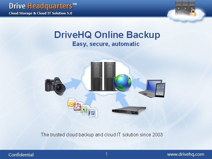 Drive. HQ Online Backup Easy, secure, automatic The trusted cloud backup and cloud IT